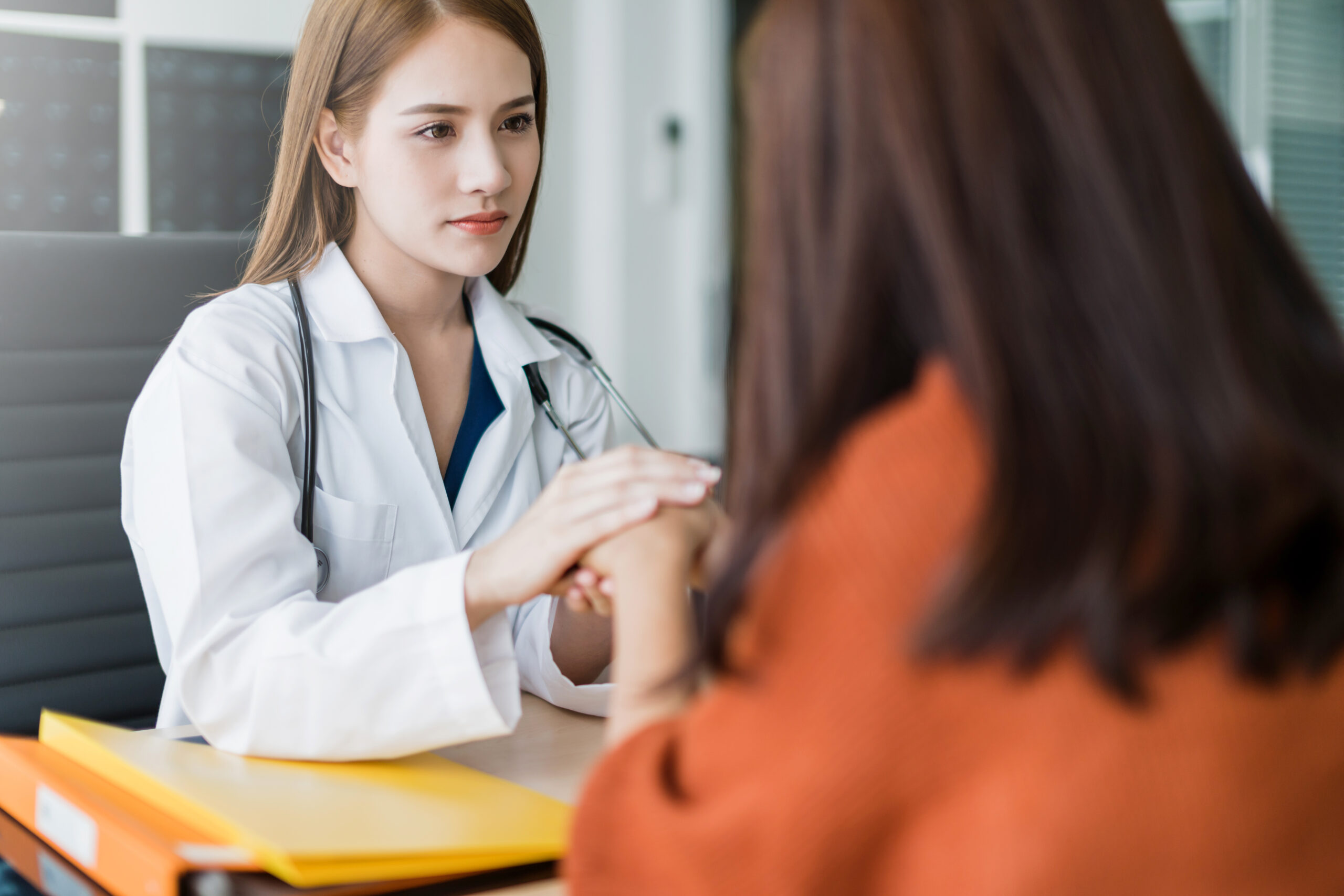 Supportive private consultation with a medical professional